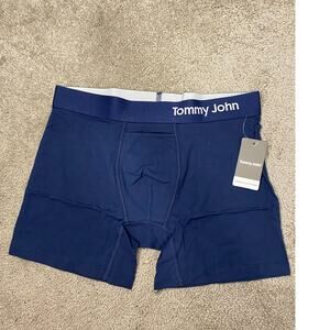 New Tommy John Men's Boxer Briefs, Navy Size Small